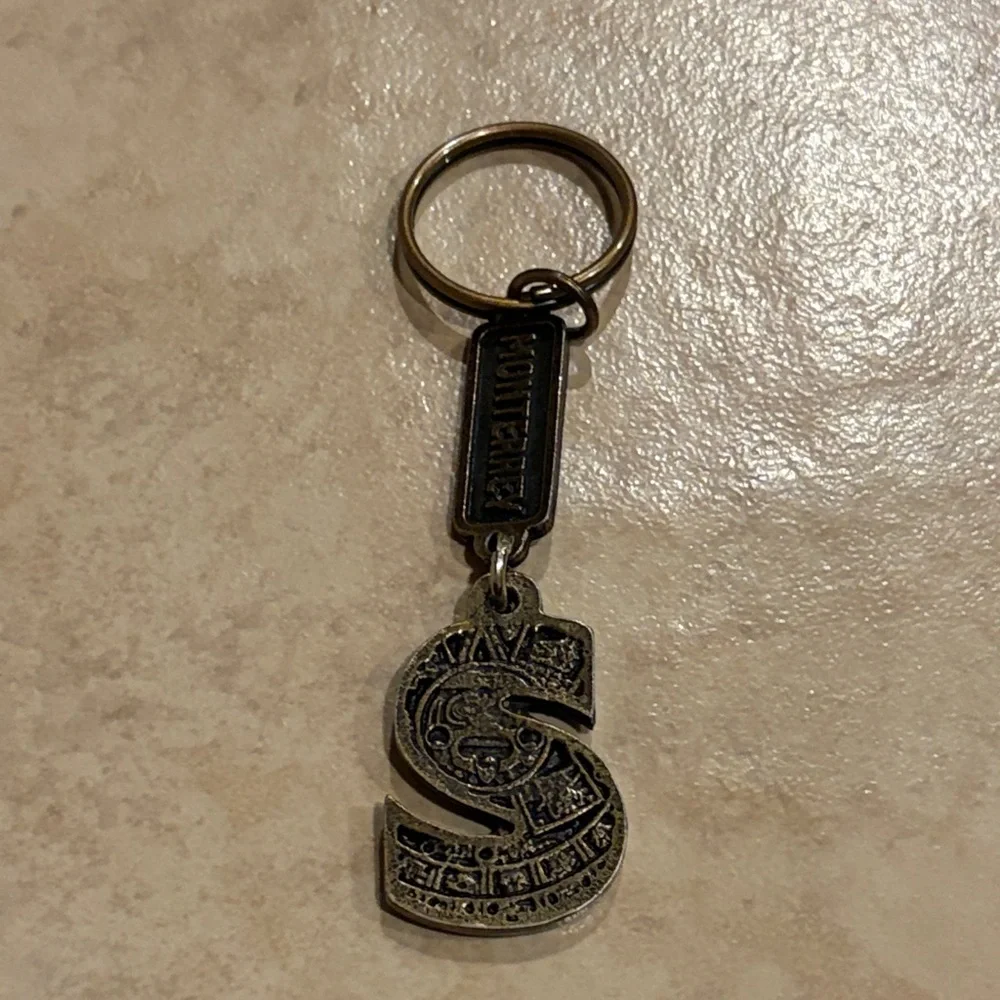 Letter “S” Monterrey Gold Keychain